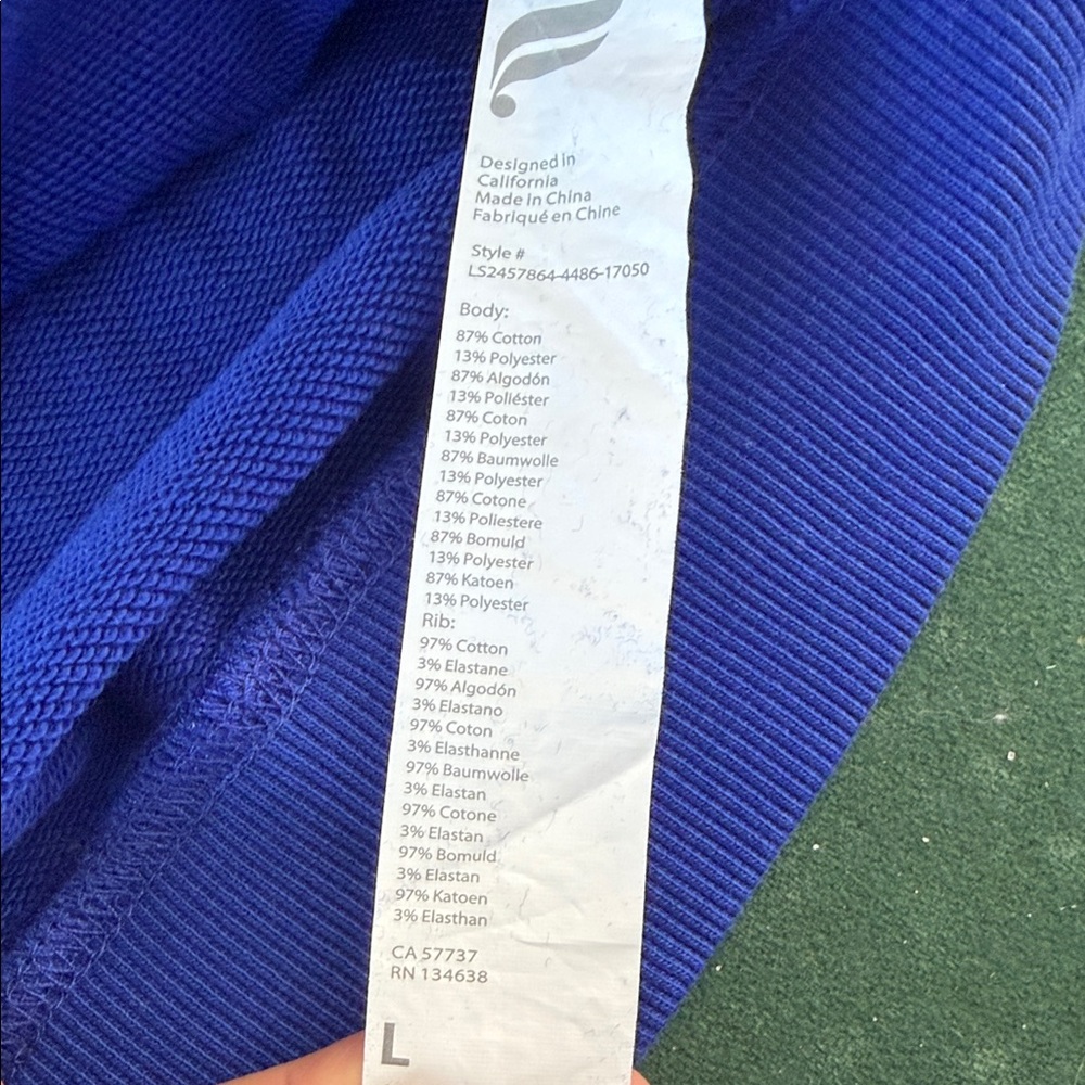 Fabletics Vibrant Blue Pullover - image 6
